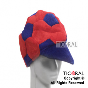 SOMBRERO VISERA PELOTA FUTBOL AZUL Y ROJO HS5376-4 x 1